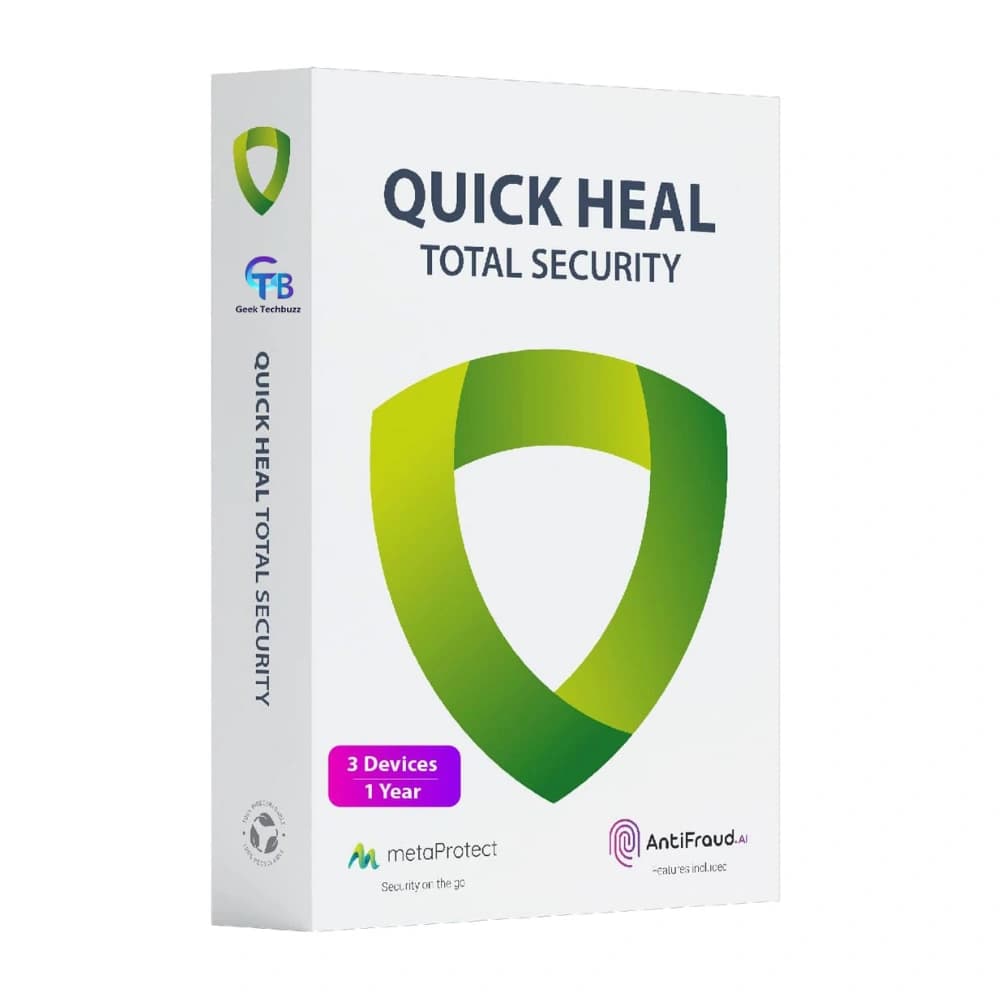 Quick Heal Total Security – 1-Year / 3-PC | Complete Protection
