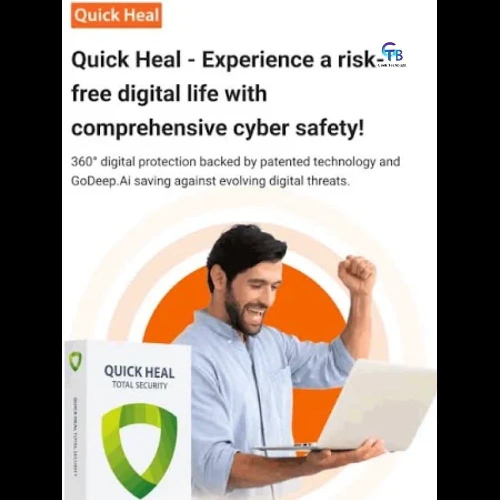 Quick Heal Total Security – 1-Year / 5-PC | Complete Protection - 4