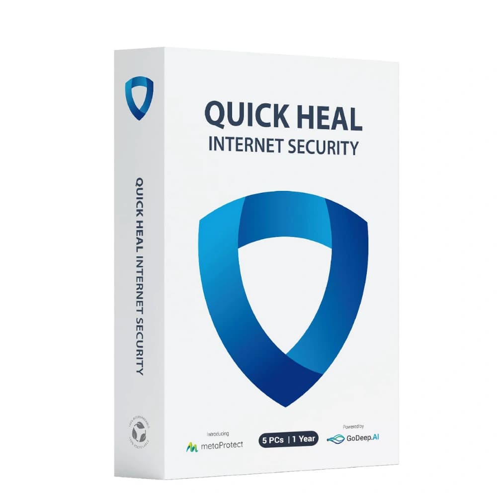 Quick Heal Internet Security – 1-Year / 5-PC | Advanced Protection - 1