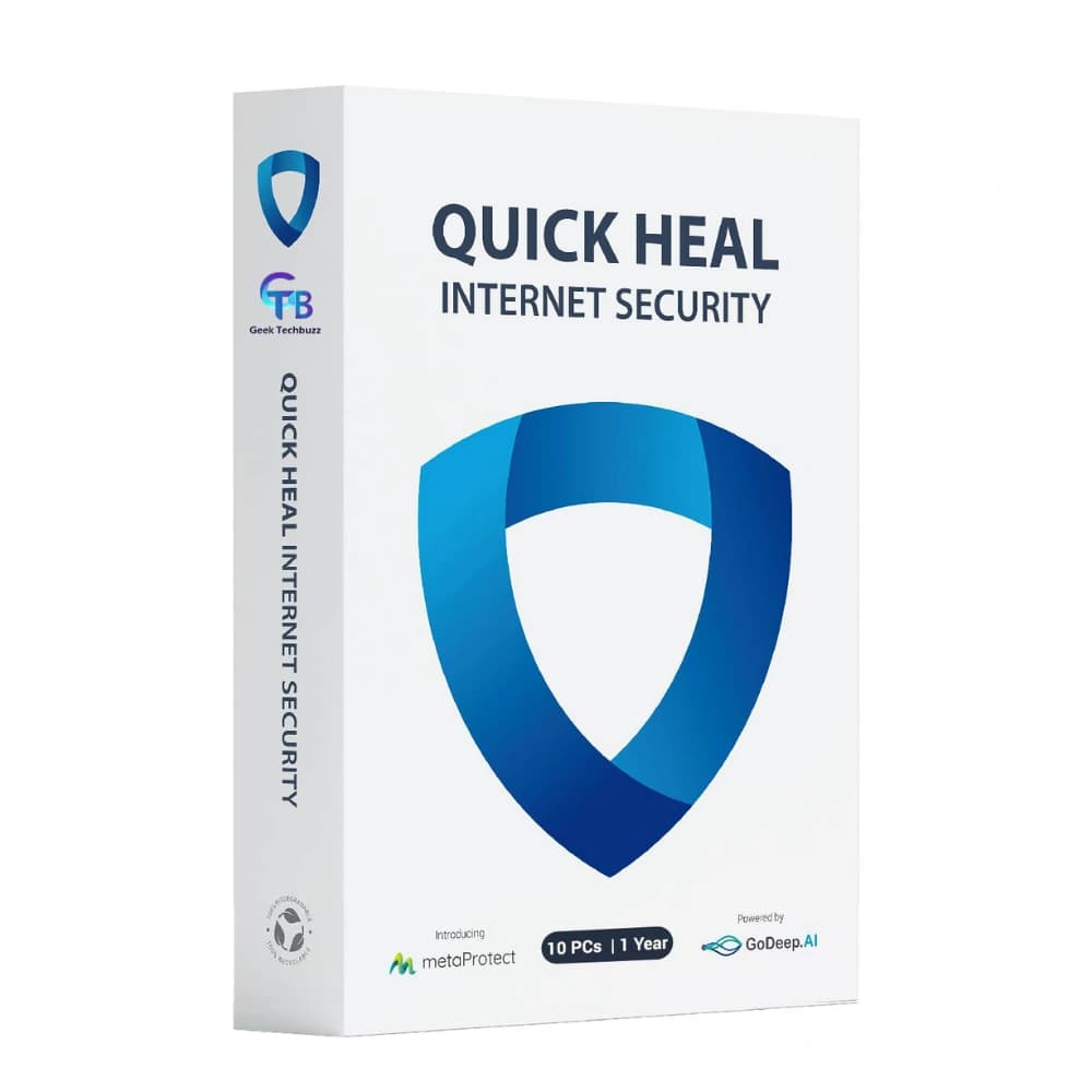 Quick Heal Internet Security – 1-Year / 10-PC | Advanced Protection