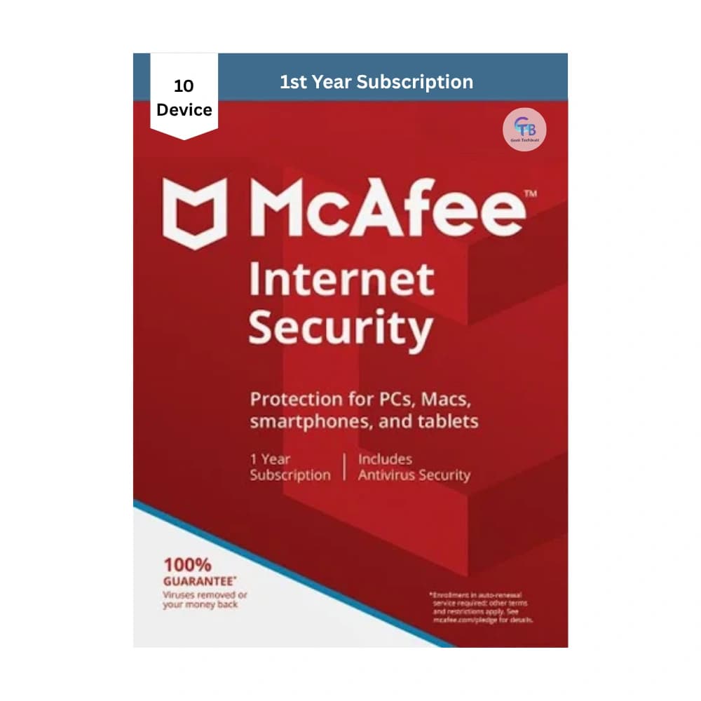 McAfee Internet Security – 1-Year / 10-PC | Multi-Device Protection