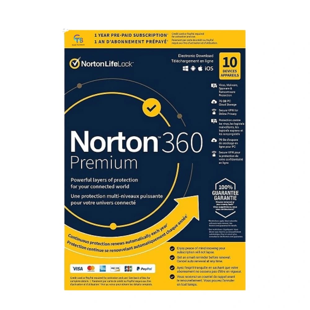 Norton 360 Premium – 1-Year / 10-PC | Parental Controls