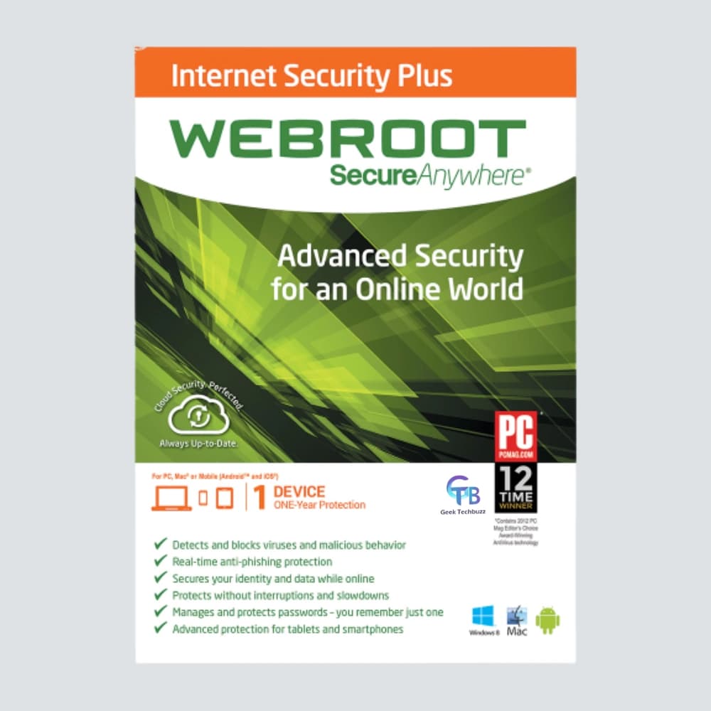 Webroot Internet Security Plus – 1-PC / 1-Year