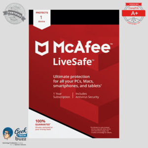 McAfee LiveSafe - 1-Year / 1 Device