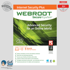 Webroot SecureAnywhere Internet Security Plus - 1-Year / 1-Device